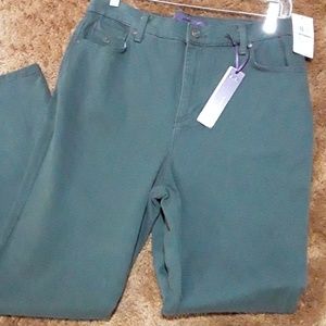 NEW 12P jean dark moss  Gloria Vanderbilt classic